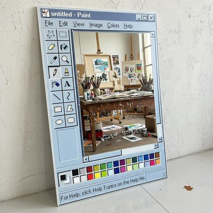 Miroir mural décoration esthétique nostalgique